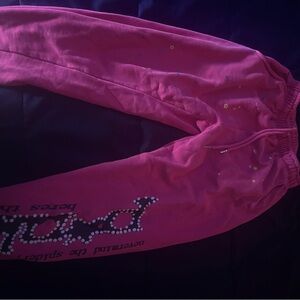 Pink unisex Bottoms with Star Accents